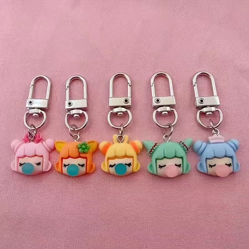 Party Favor Bag - 5 buah gantungan kunci resin berbentuk
