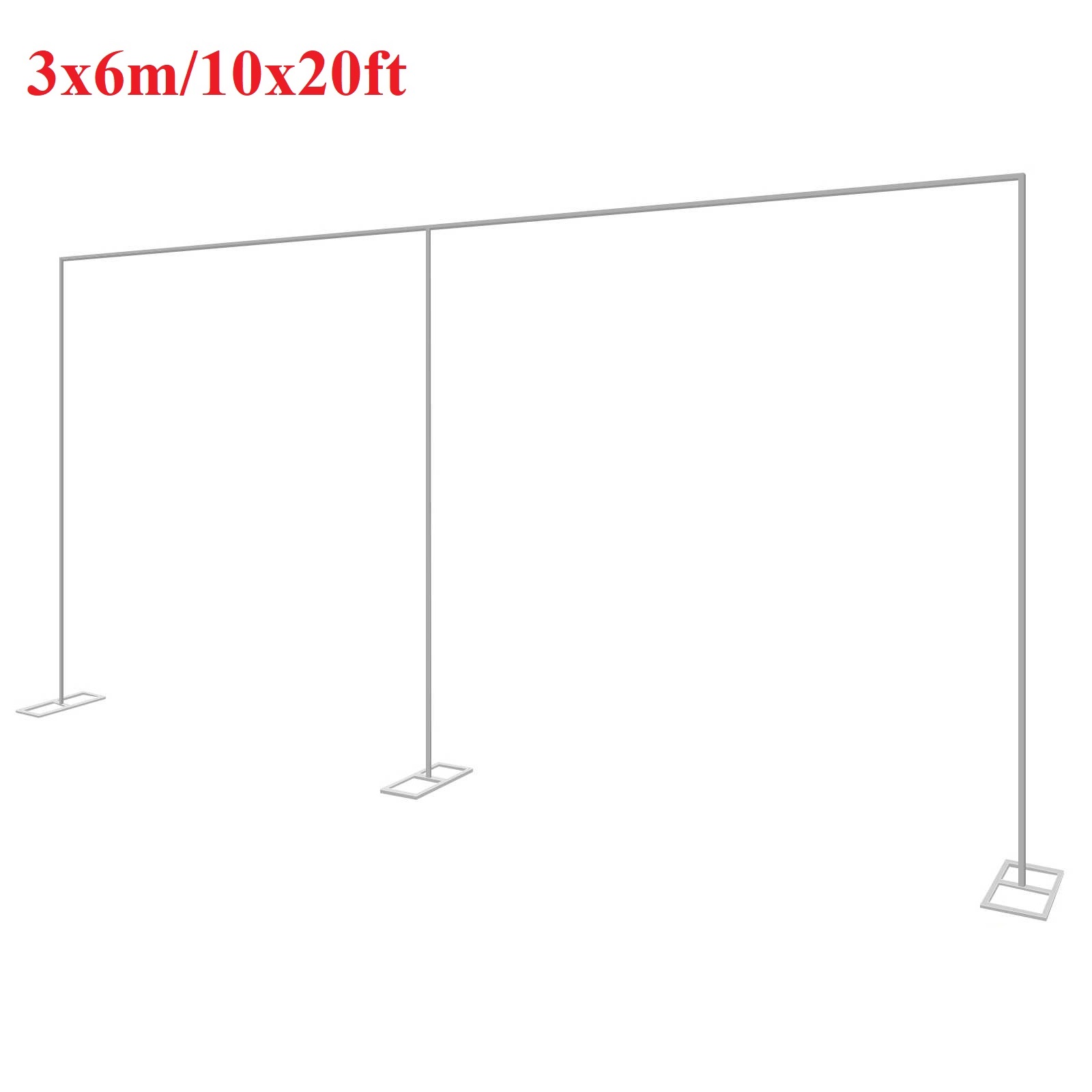 Photo Booth Frame - 3x6M/10x20ft Logam Pernikahan Lengkungan Berdiri Tugas