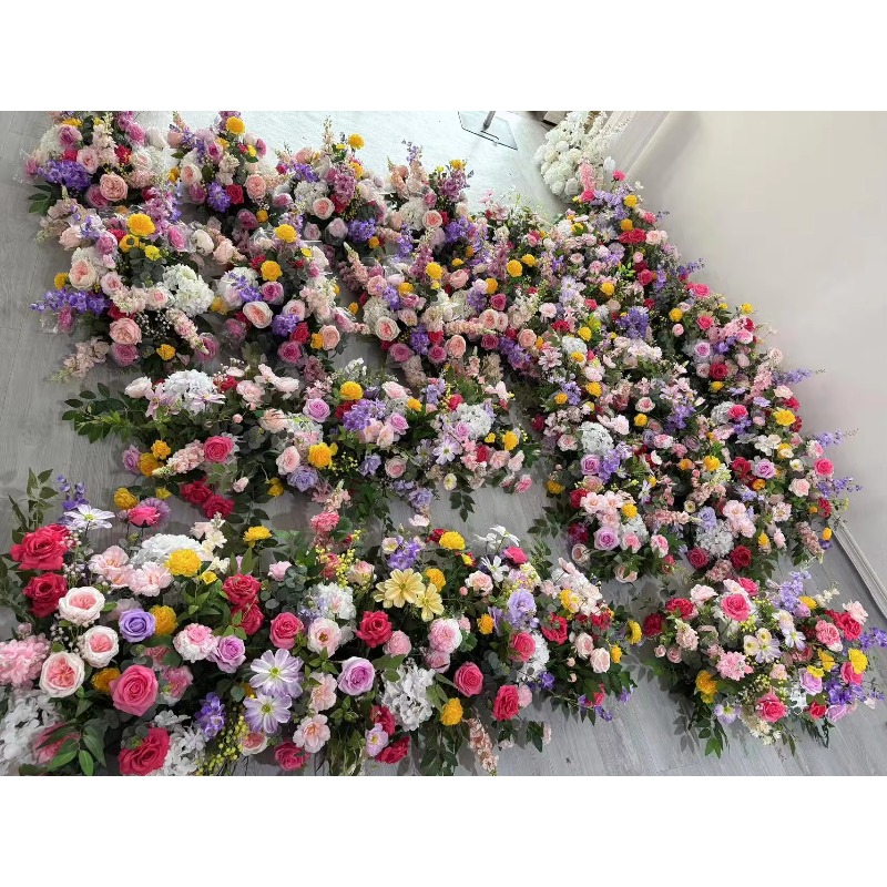 Pita bunga putih dan hijau, co - Dessert Table Backdrop ulasan dan harga
