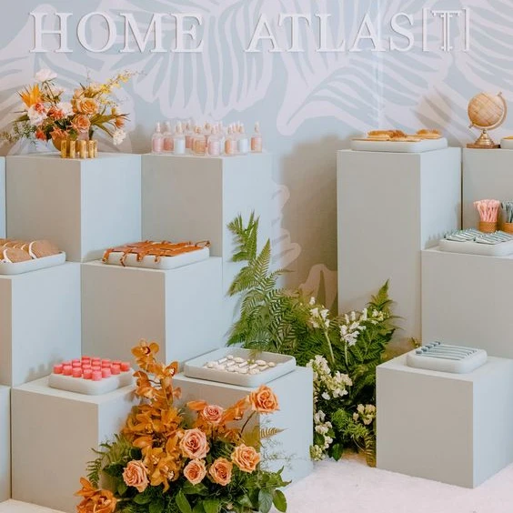 Meja Kue untuk Acara Ulang Tah - Dessert Table Backdrop ulasan dan harga