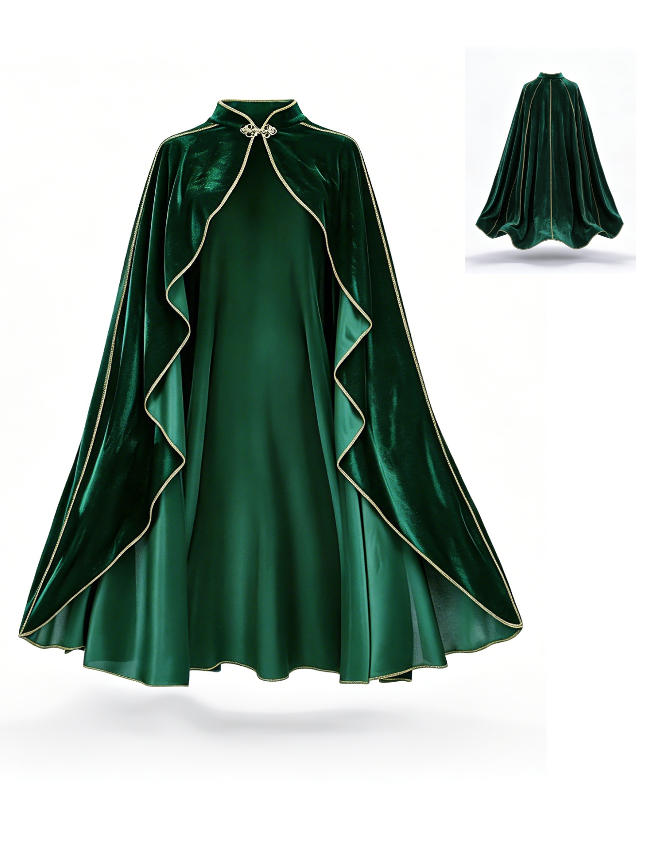 Jubah Beludru Hijau Vintage Wa - Event Support ulasan dan harga