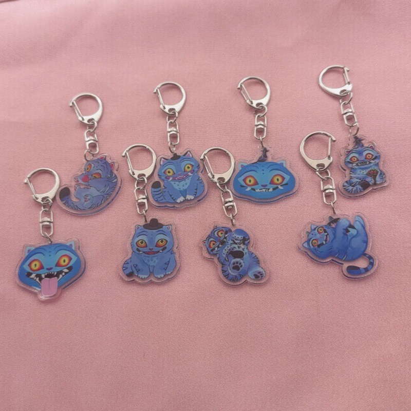 8 buah gantungan kunci kucing  - Event Party ulasan dan harga