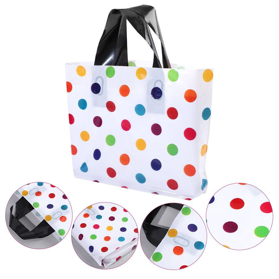 18Pcs Tas Tote Polka Dot Tebal - Party Event Supply Store ulasan dan harga